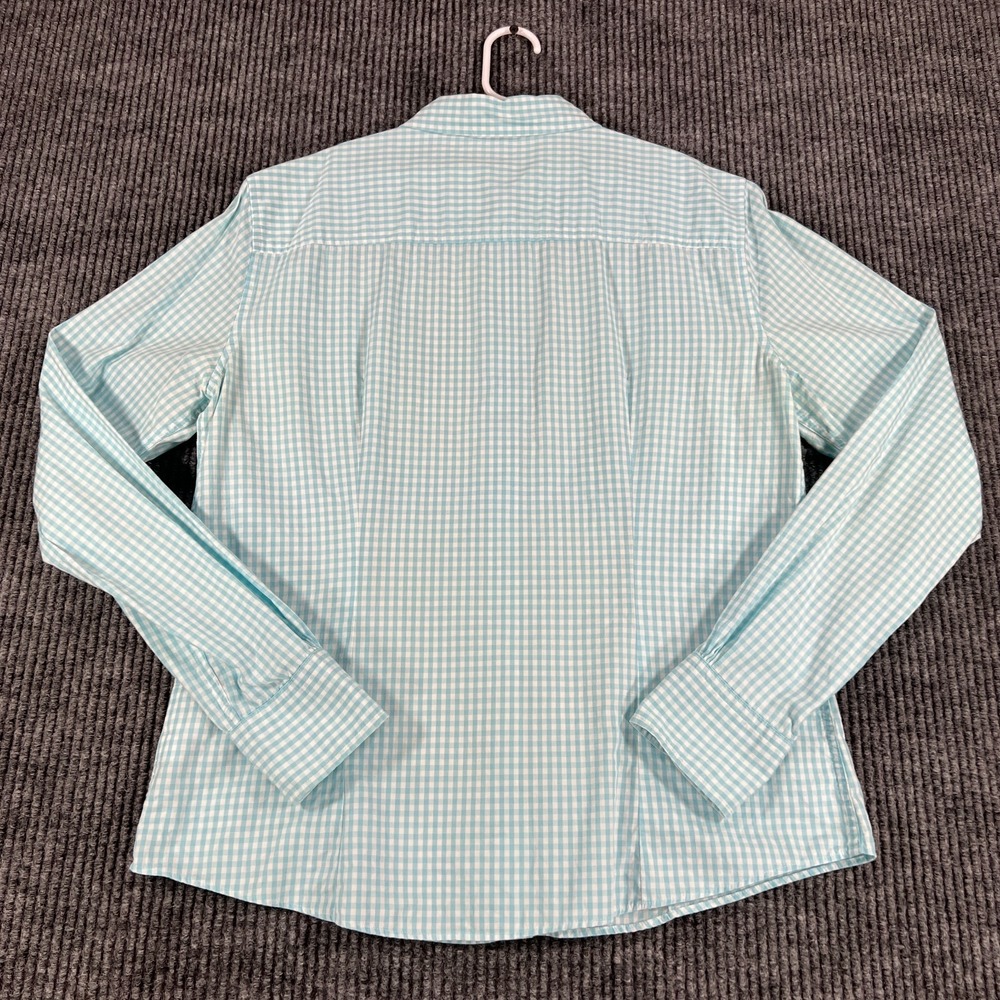 Brooks Brothers Shirt Girls Size 8 Blue Check Long Sleeve Button Up Casual - Picture 12 of 13